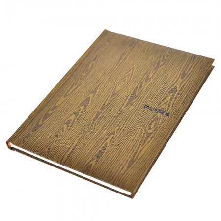 Shiny Wood Art paper Hardcover Notebook